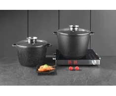 Zilner Akmeninis puodas 4,4L 24cm marmurinis dujų indukcija