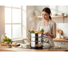 Zilner Garinimo puodas 24 cm garintuvas 5 elementų ZL-9710