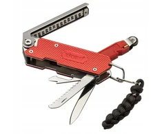 Zippo Fire Starting Multi-Tool - kišeninis peilis su ugnies užvedimu, raudonas