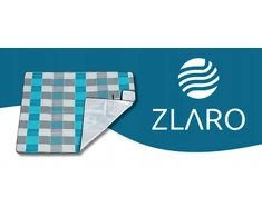 Zlaro Neperšlampamas languotas pikniko pledas 200x200 cm, sulankstomas į krepšį