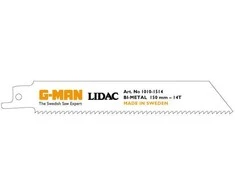 G Man Zobenu zāģa asmuo Metalui Bi-Metal 150x19mm 14T (2 vnt.)