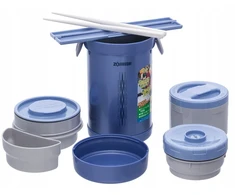 Zojirushi maisto termosas 880ml, mėlynas, su maišeliu
