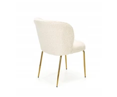 ZOLA Bouclé kėdė Creamy Gold – šiluma ir stilinga elegancija