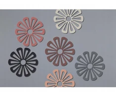 Zone Denmark DAISY karšto puodo stovas 16 cm pilkas silikoninis virtuvės kilimėlis apytiksl