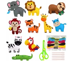Zoo Felt gyvūnų siuvimo rinkiniai CREATIVE FELT UNICORNS SET