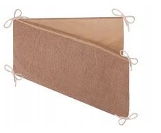 Zuzpol Ochraniacz do łóżeczka 180 cm do łóżeczka 120x60 ecri Boucle + medvilnė