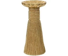 Žvakidė DECORIS, auksinės sp., 13 x 26 cm, 1 vnt