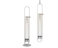 Žvakidė HOFATS OVAL 55cm Sidabrinė