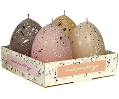 Žvakių rinkinys Kiaušiniai Bartek CandlesPV2024 45x60mm/dega 8h