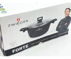 ZWIEGER FORTE PUODAS 3 L SU DANGIU 20 CM Juodas INDUKCINIS ALUMINIS