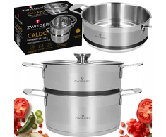 Zwieger PUODAS GARINIS PUODAS GARINimui SU Įdėklu, INDUKCINĖS DUJOS 22cm 3,5