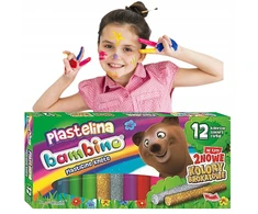 ZX PLASTELINA SZKOLNA DLA DZIECI 12 KOL BAMBINO
