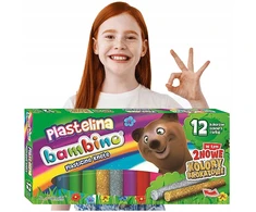 ZX PLASTELINA SZKOLNA DLA DZIECI 12 KOL BAMBINO