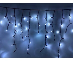 Žybsinti el. lauko girlianda VARVEKLIS, IP65 230-240V, 360LED 17W šaltai balta sujungiama, 7,1xh0,7m