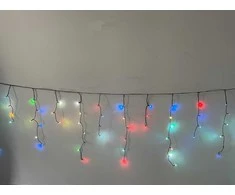 Žybsinti elektrinė girlianda VARVEKLIS,IP44,500LED,31V,6W,įvairių spalvų, 8rež, sujungiama 19,8x0,7m