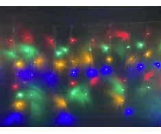 Žybsinti elektrinė girlianda VARVEKLIS,IP44,500LED,31V,6W,įvairių spalvų, 8rež, sujungiama 19,8x0,7m