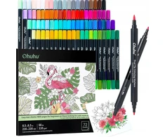 ŽYMĖKLĖS 80 SPALVŲ 72 SIŲ DOUBLE TIP WATERCOLOR ARTIST RINKINYS