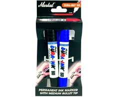 Markal Žymekliai „Dura-Ink 60“, juodi ir mėlyni