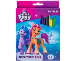Žymekliai, flomasteriai, 12 vnt., 12 spalvų MY LITTLE PONY Kite