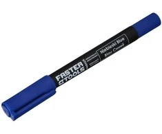 Žymeklis Faster Tools Permanentinis Mėlynas Dvipusis 1.2mm/0.6mm