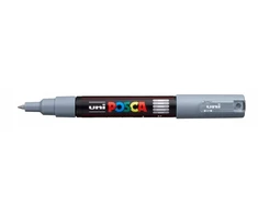 Žymeklis UNI Posca PC-1M, apvalus, 0.7 mm, pilkas