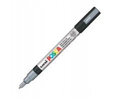 Žymeklis UNI Posca PC-3M, apvalus, 0.9 - 1.3 mm, sidabrinis
