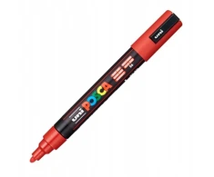 Žymeklis UNI Posca PC-5M, apvalus, 1.8 - 2.5 mm, raudonas