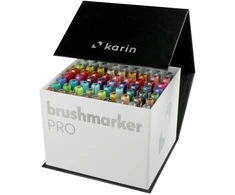 Žymeklių rinkinys Karin Brushmarker Pro Megabox, 60 spalv