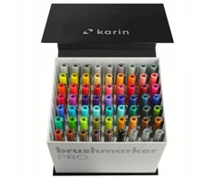 Žymeklių rinkinys Karin Brushmarker Pro Megabox, 60 spalv