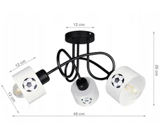 Bez Marki Żyrandol lampa sufitowa wisząca EDISON LOFT balta lampy sufitowe do pokoju