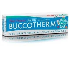 Buccotherm BIO braškių dantų pasta vaikams nuo 2 iki 6 metų