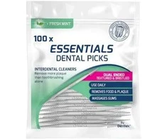Dentek Essential dantų valymo krapštukai 100 vnt.