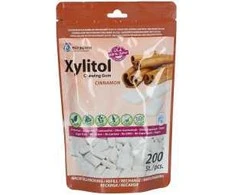 Miradent Xylitol kramtomoji guma su cinamono skoniu, 200 vnt.