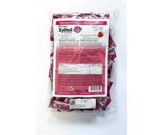 Miradent Xylitol kramtomosios gumos braškių skonio 100 x 2 vnt.