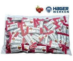 Miradent Xylitol kramtomosios gumos, spanguolių skonio, 100 x 2 vnt.