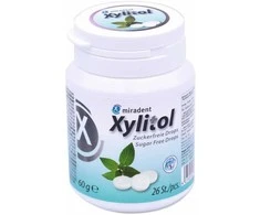 Miradent Xylitol pipirmėčių skonio konfektai, 60 g