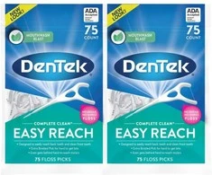 Dentek tarpdančių siūlas EASY REACH Complete Clean, 75 vnt.