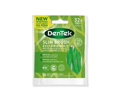 Dentek Eco Slim tarpdančių šepetėliai 32 vnt. žalias