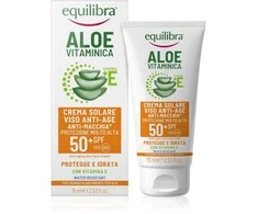 Equilibra ALOE saulės kremas veidui SPF50+