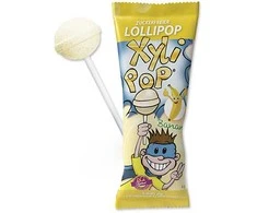 Miradent XyliPOP ledinukas su ksilitoliu bananų skonio, 1 vnt.