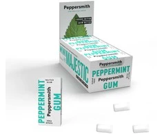 Peppersmith kramtomoji guma su ksilitoliu ir pipirmėtės skoniu, 10 vnt. (10 vnt. x 12)