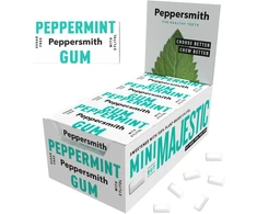Peppersmith kramtomoji guma su ksilitoliu ir pipirmėtės skoniu, 10 vnt. (10 vnt. x 12)