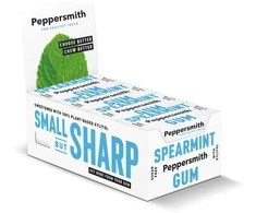 Peppersmith Spearmint kramtoma guma su ksilitoliu, mėtos skonio, 15 g (10 vnt. x 12)