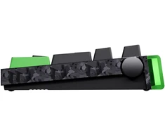 ATTACK SHARK R98 HE Carbon Fiber Neon Žalias laidinė klaviatūra su Rapid Trigger ir Magnetic Switch jungikliais, C01 Ultra RGB Coiled Cable laidu
