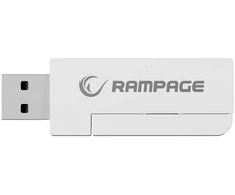 Ausinės su mikrofonu Rampage RETSU Baltos/Pilkos Belaidės 2.4G Bluetooth
