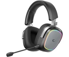 Ausinės su mikrofonu Rampage RETSU Juodos/Pilkos Belaidės 2.4G Bluetooth