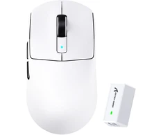 Bevielė žaidimų pelė Attack Shark R6 Baltas 39g PAW3950 42000 DPI 8KHz