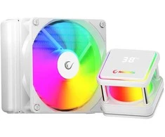 CPU aušintuvas RAMPAGE INFINITE V120 Baltas ARGB INTEL LGA1700/AMD AM5 120mm Liquid Cooler
