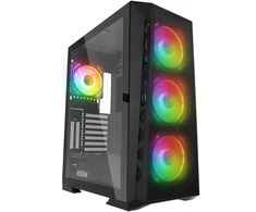 Kompiuterio korpusas Rampage Glare Mesh su 650W maitinimo šaltiniu 80+. 4x12cm ARGB aušintuvais. magnetinis grūdintas stiklas. ATX Mid-t