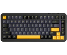 Mechaninė žaidimų klaviatūra Attack Shark M86 Star Juodas / juoda. 2.4G+BT+su laidu. RGB. 83 mygtukai